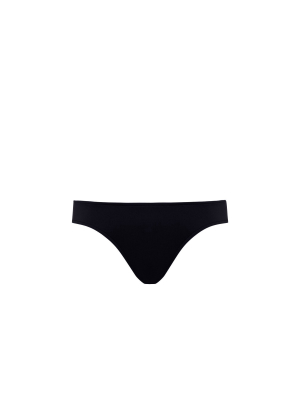 Bondi Born Nadia Bikini Bottom In Sculpteur Fabric Black Autumn