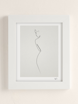 Urban Outfitters Quibe One Line Nude Art Print Kedenza