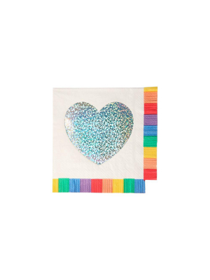 Rainbow Fringe Small Napkins