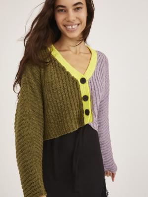 Uo Ashlyn Batwing Cropped Cardigan