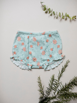 Louise Misha Infant Anchita Bloomers - Vintage Blue Flowers