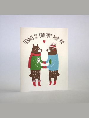 Tidings Sweater Bear Card