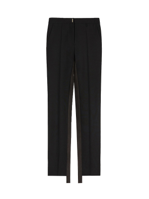 Givenchy Satin Band Straight Leg Trousers