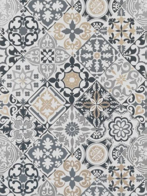 Sample Cervo Wallpaper In Black And Gray From The Manarola Collection By Osborne & Little