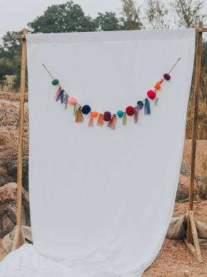 Sari Gum Ball Tassel Garland