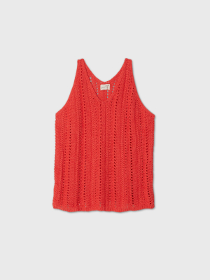 Women's Plus Size V-neck Sweater Tank Top - Universal Thread™