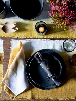 Ochre Linen Table Runner