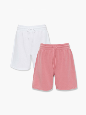 Drawstring Shorts Set