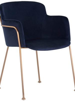 Odesa Arm Chair, Abbington Navy