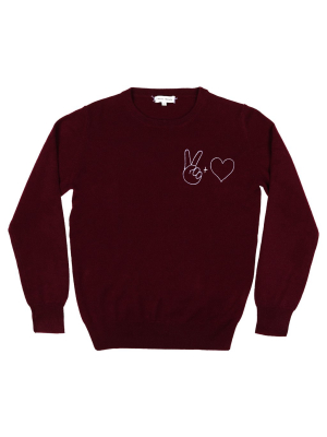 Peace + Love Crewneck