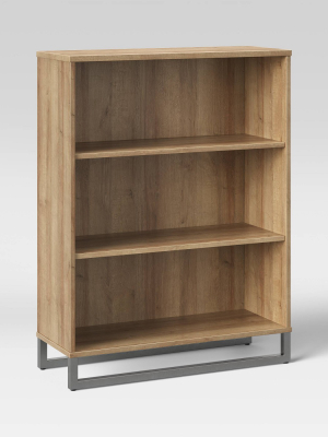 Mixed Material 3 Shelf Bookcase - Room Essentials™