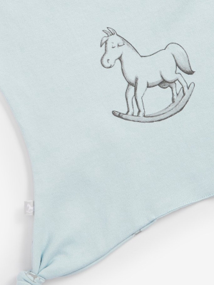 Super Soft Rocking Horse Comforter - Blue