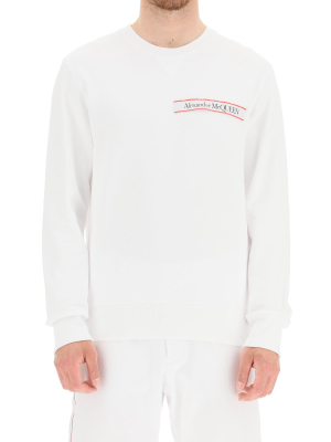 Alexander Mcqueen Logo Patch Crewneck Sweatshirt