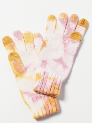 Tie-dye Flat Knit Tech Glove