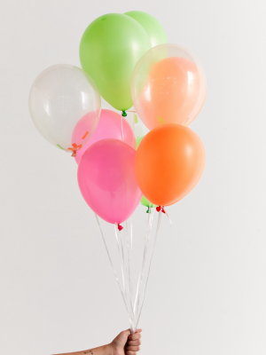 Knot & Bow Neon Party Balloon Set