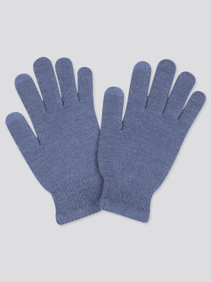 Kids Heattech Knitted Gloves