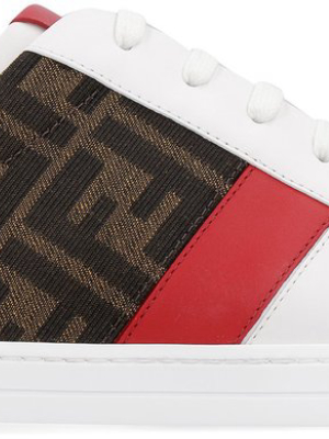 Fendi Ff Motif Panelled Sneakers