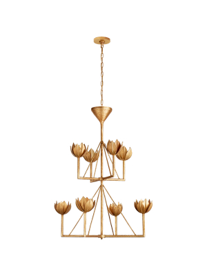 Alberto Medium Two Tier Chandelier In Various Colors