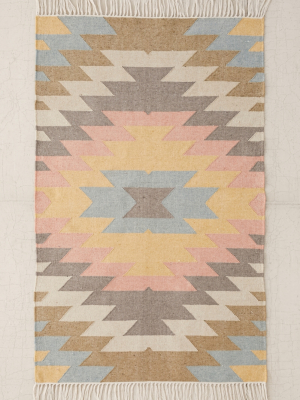 Faded Kilim Indoor/outdoor Woven Rug