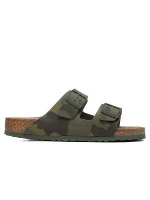 Birkenstock Wide Arizona Soft Footbed Birko-flor - Desert Soil Camo Green