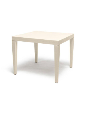 Sorin Game Table Off White Faux Shagreen