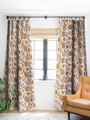 Holli Zollinger Kalami Floral Single Panel Blackout Window Curtain By Deny Designs.