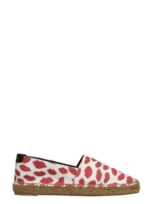 Saint Laurent Lip-print Espadrilles