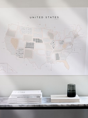 42 Pressed Roam Map - United States