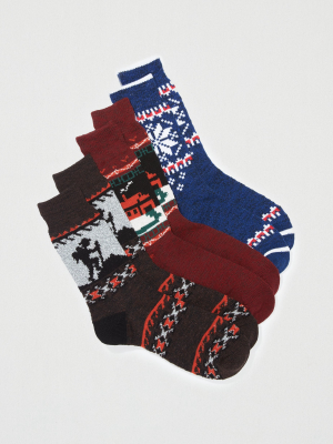 Aeo Fairisle Boot Socks 3-pack