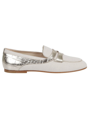 Tod's Embossed Slip-on Loafers