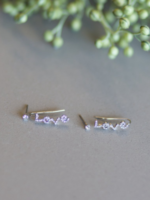 "love" Earrings Set