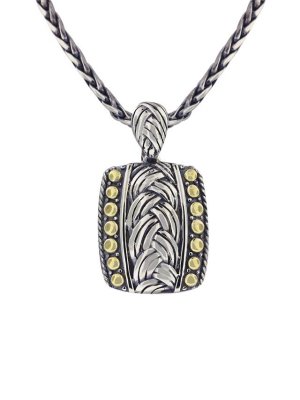 Effy 925 Classic Sterling Silver And 18k Yellow Gold Pendant