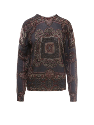 Etro Geometric Knit Crewneck Jumoer