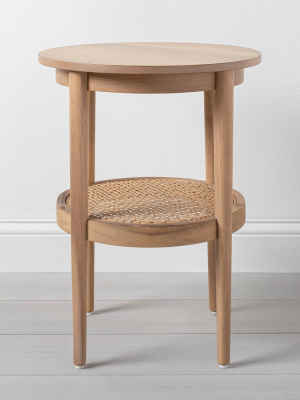 Wood & Cane Round Accent Table - Hearth & Hand™ With Magnolia