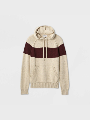 Men's Striped Regular Fit Hooded Sweater - Goodfellow & Co™