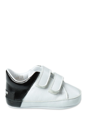 Balmain Kids Velcro Strap Sneakers