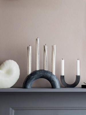 Bow Candle Holder In Black