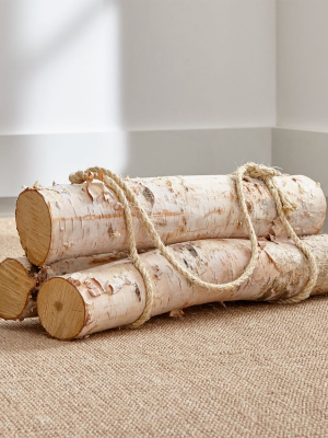 Birch Logs, Set Of 3