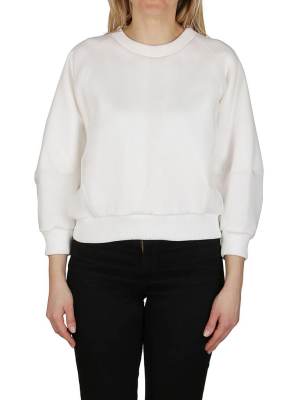 Alexander Mcqueen Crewneck Cropped Sweatshirt