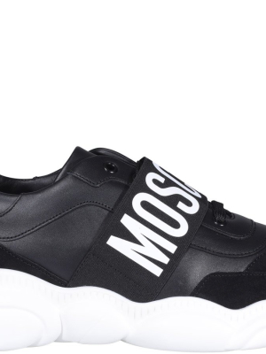 Moschino Teddy Logo Strap Sneakers