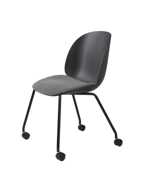 Beetle Meeting Chair: Castor Base + Front Upholstery