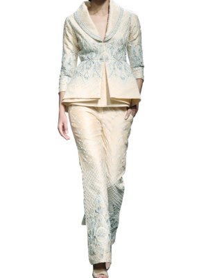 Embroidered Pantsuit