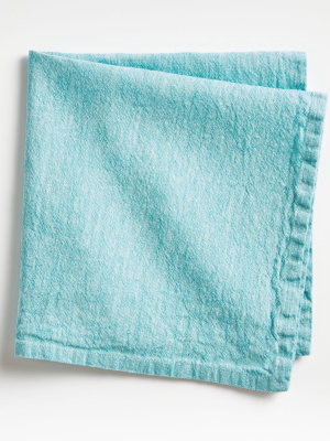 Aqua Chambray Napkin