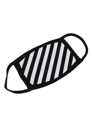 Off-white Diagonal Stripe Print Mask