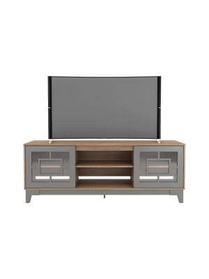 72" Magnolia Tv Stand Cinnamon/gray - Nexera