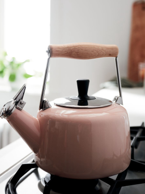Chantal Sven Pink Kettle With Wood Handle