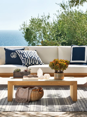 Larnaca Outdoor Teak Sofa, 3-seat