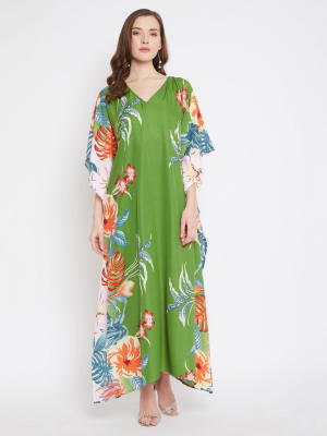 Forest Handmade Kaftan Dress