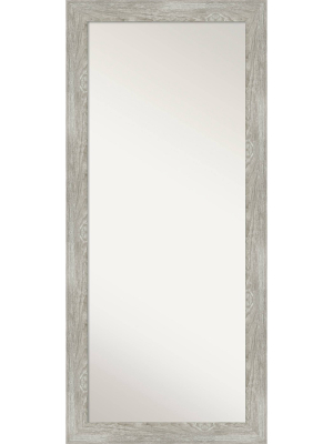 30" X 66" Dove Graywash Framed Full Length Floor/leaner Mirror - Amanti Art