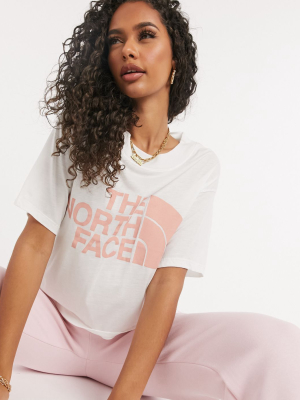 The North Face Half Dome Crop T-shirt In White